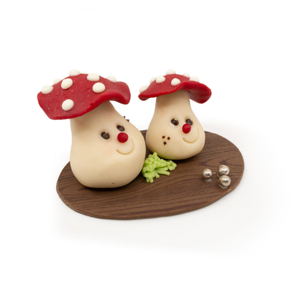 Funny Pilze aus Marzipan